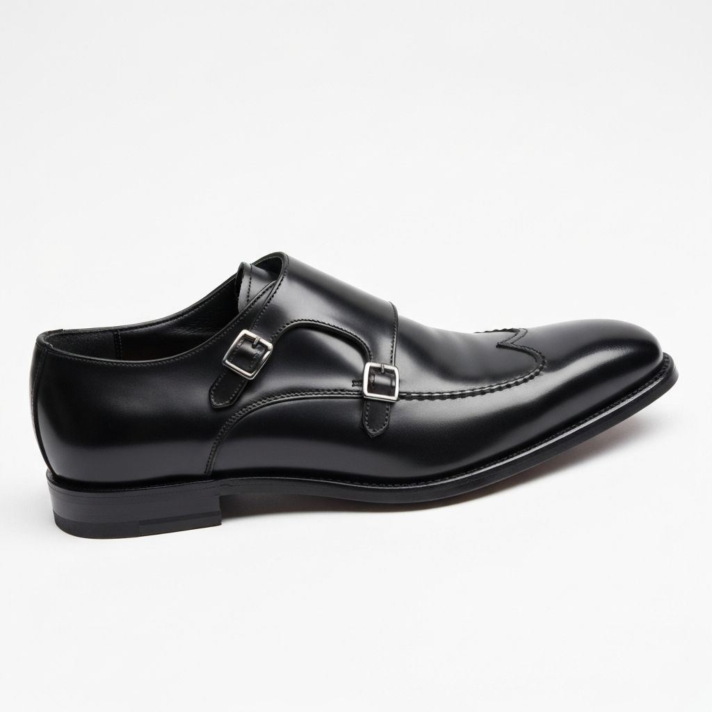 더블 몽크스트랩 블랙